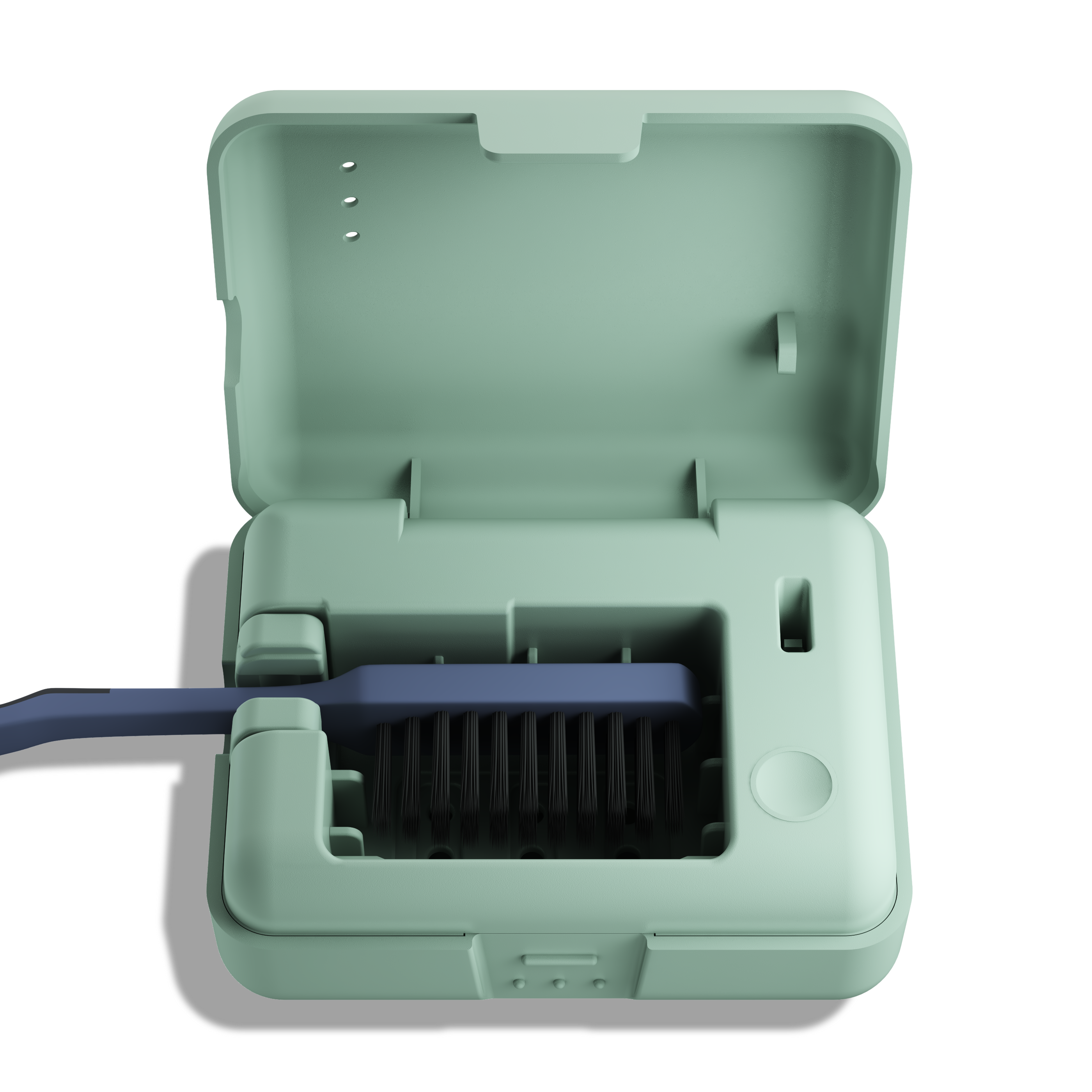 Be Lucent Aurora toothbrush steriliser with UV-C light open Mint