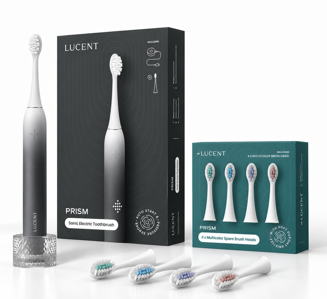 Prism Electric Toothbrush + Replaceable Brush Heads