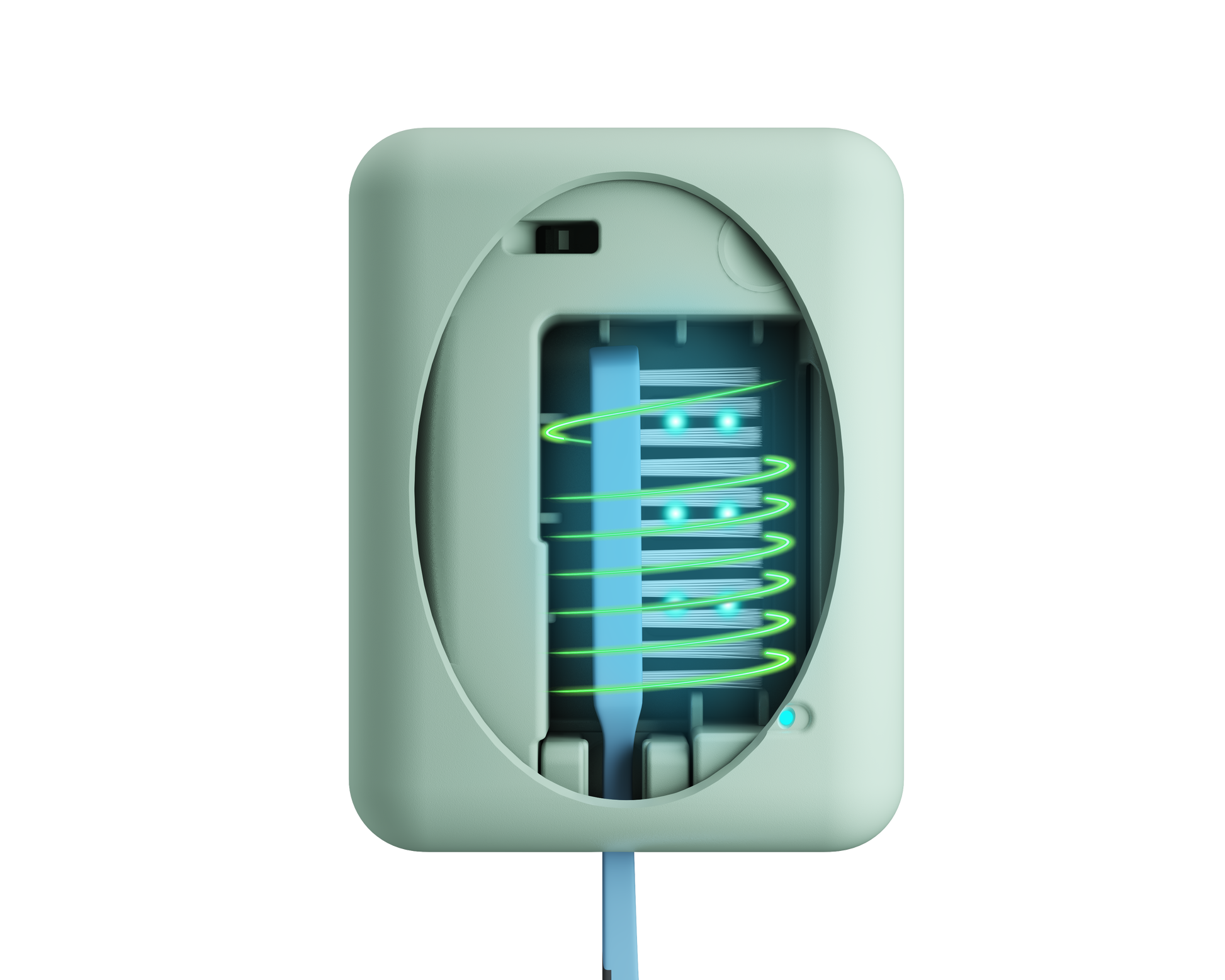 Be Lucent Aurora toothbrush steriliser with UV-C light x-ray Mint
