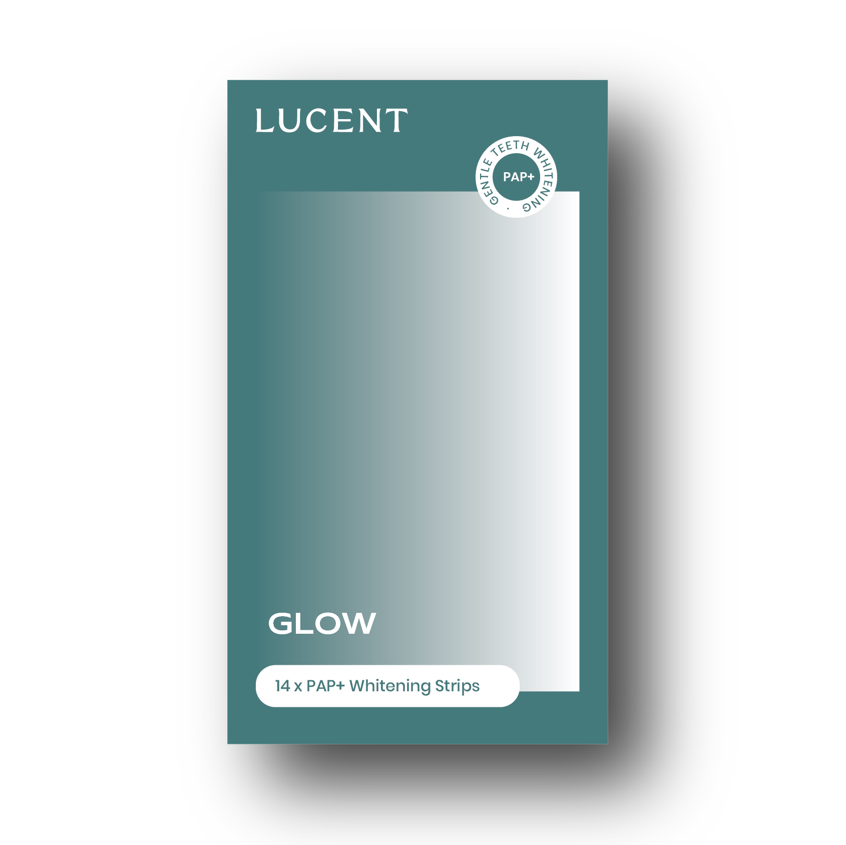 Teeth whitening strips designed for daily use, helping maintain a naturally brighter, healthy-looking smile. 14 pair of strips. Lucent.