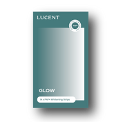 Teeth whitening strips designed for daily use, helping maintain a naturally brighter, healthy-looking smile. 14 pair of strips. Lucent.